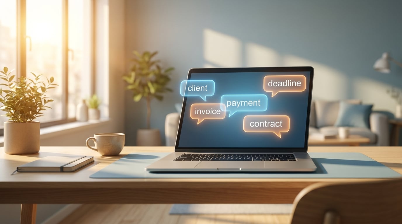 Work English for clients, invoices, payments, and contracts